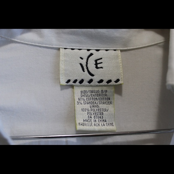 🌟3/$20 White Ice Collared Blouse - Picture 5 of 7